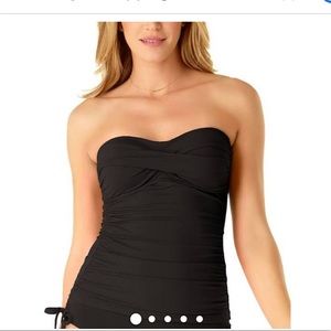 Black Victoria Secret strapless tankini swim top